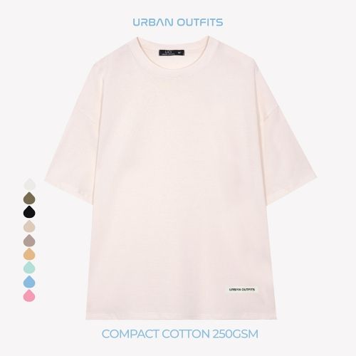 Áo Thun Nam Tay Lỡ Form Rộng URBAN OUTFITS Local Brand Trơn Chất Vải Compact Cotton 250GSM ATO100