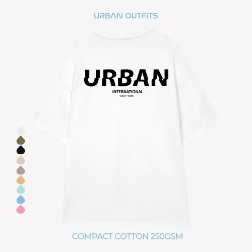 Áo Thun Nam Tay Lỡ Form Rộng URBAN OUTFITS Local Brand Trơn Chất Vải Compact Cotton 250GSM ATO101